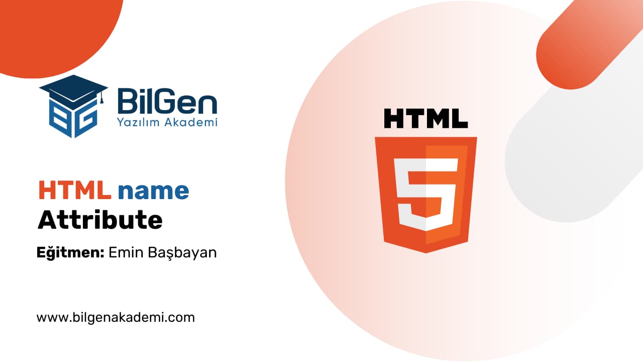 HTML name Attribute