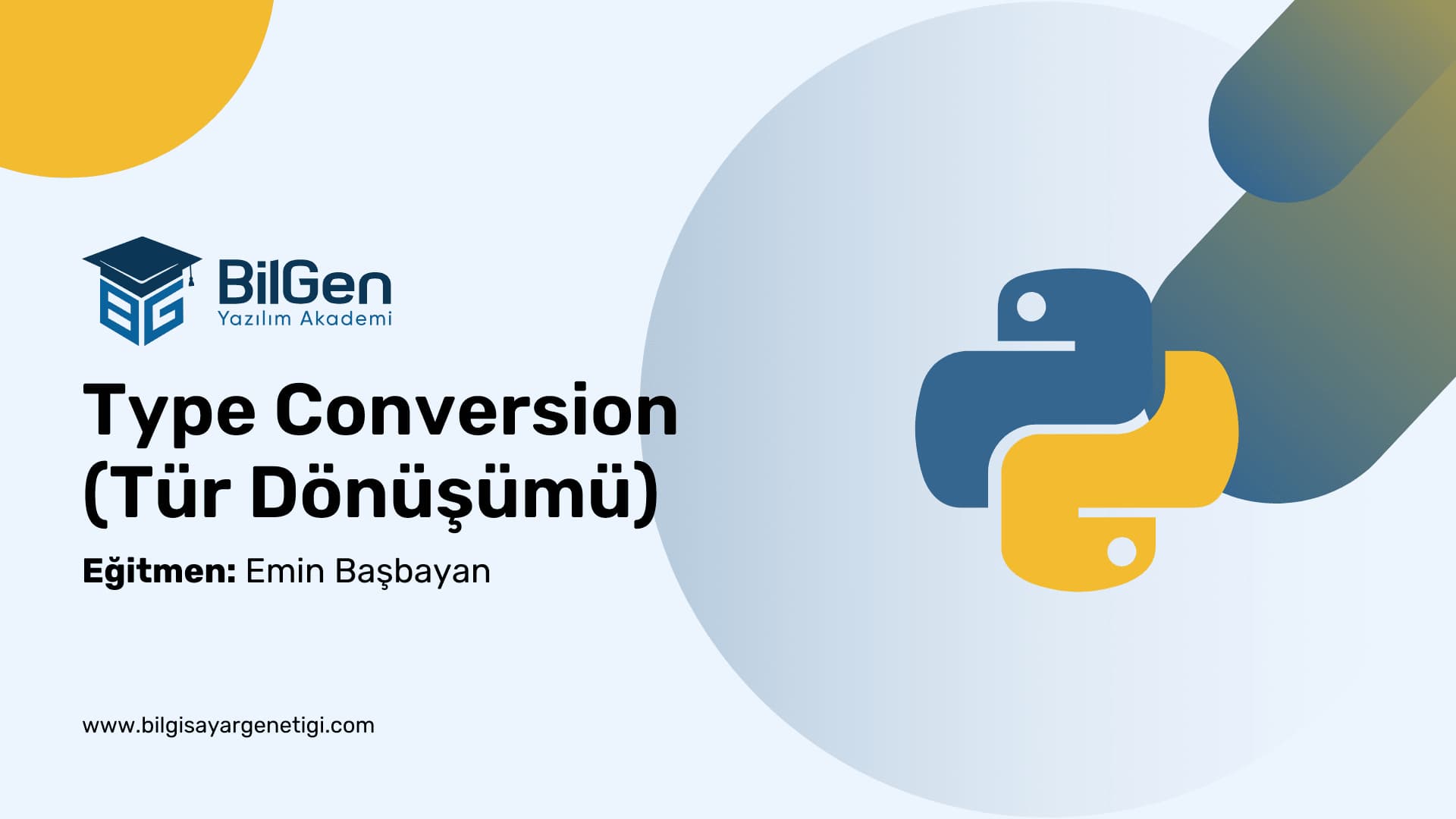 Python'da Tür Dönüşümü: Temeller ve Örnekler
