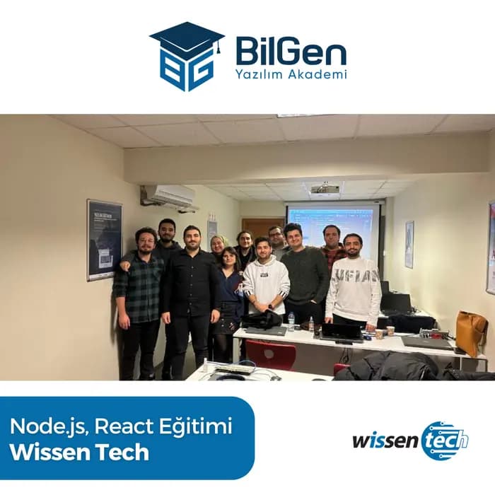 Wissen Tech bünyesinde gerçekleştirilen Node.js ve React eğitimi