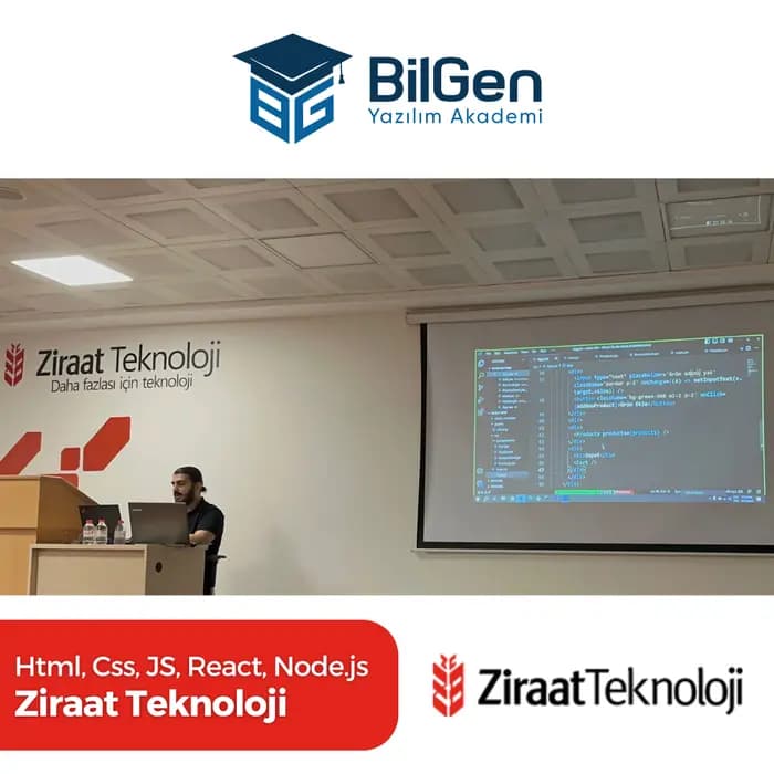 Ziraat Teknoloji bünyesinde gerçekleştirilen yazılım eğitimi