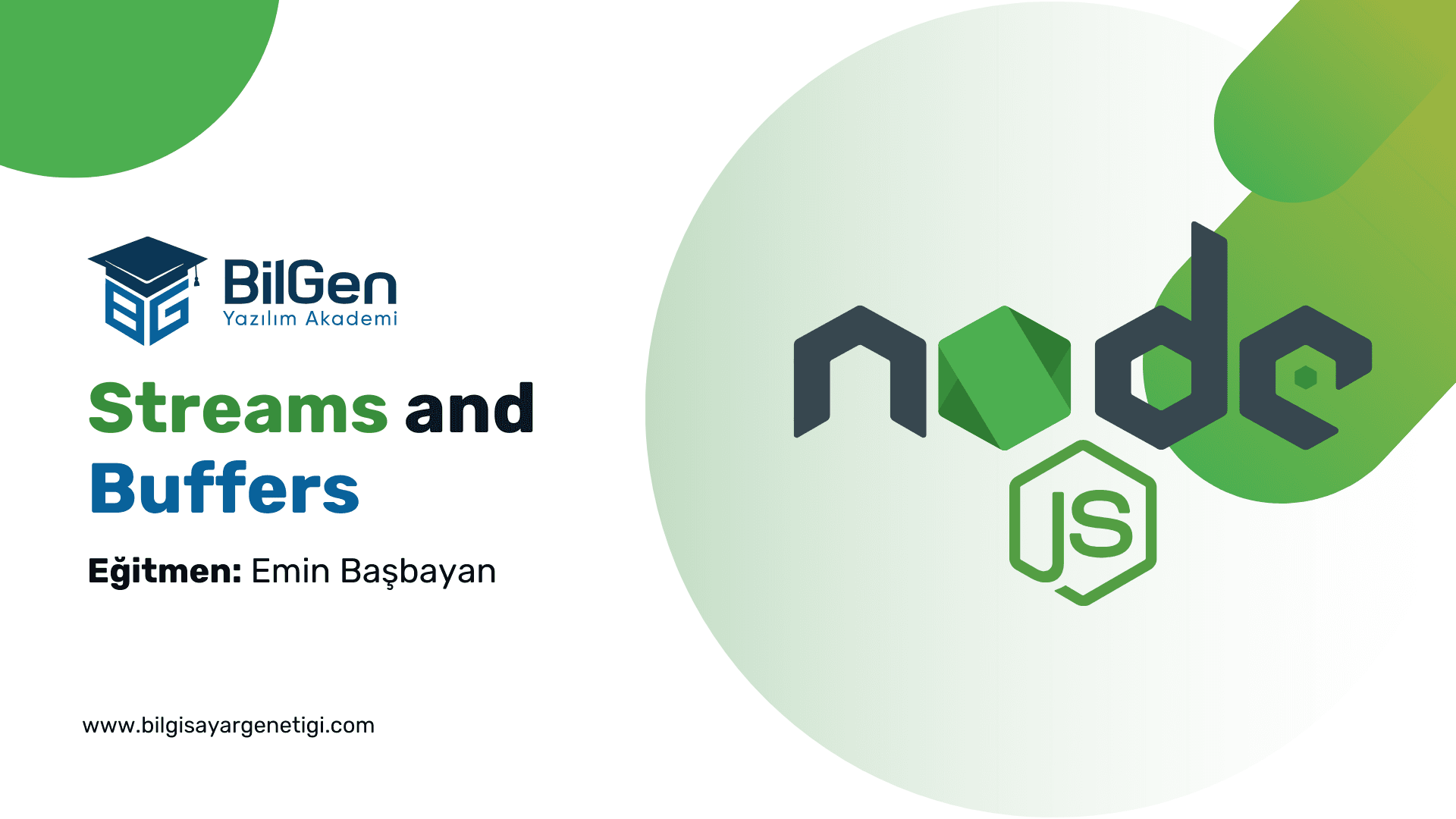 Node.js'de Akışlar (Streams) ve Tamponlar (Buffers)