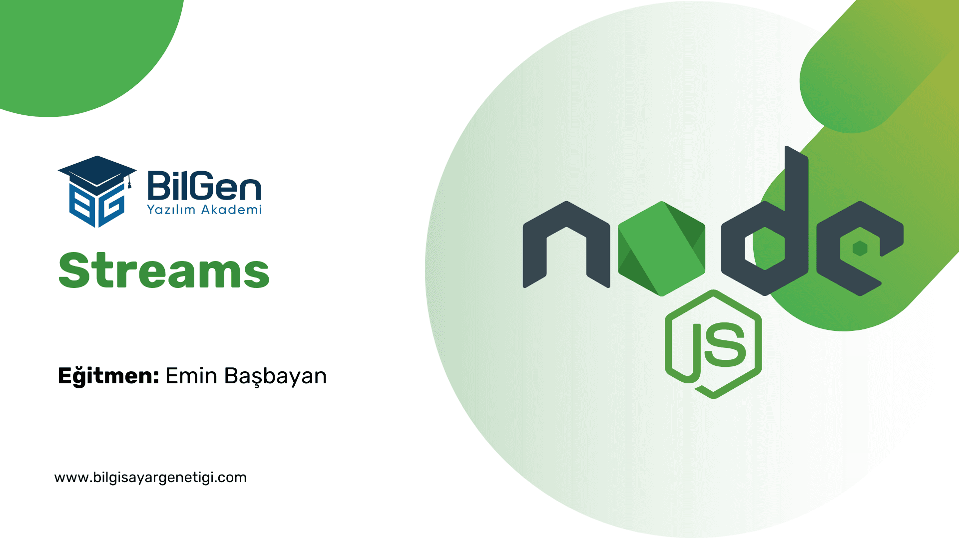 Node.js Streams (Akışlar)