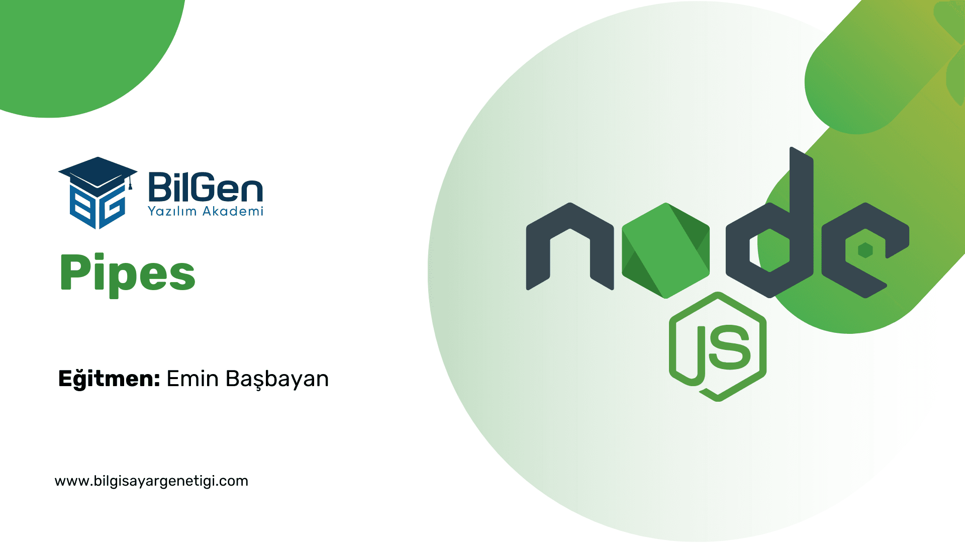 Node.js Pipes (Borular) ve Akış Yönetimi