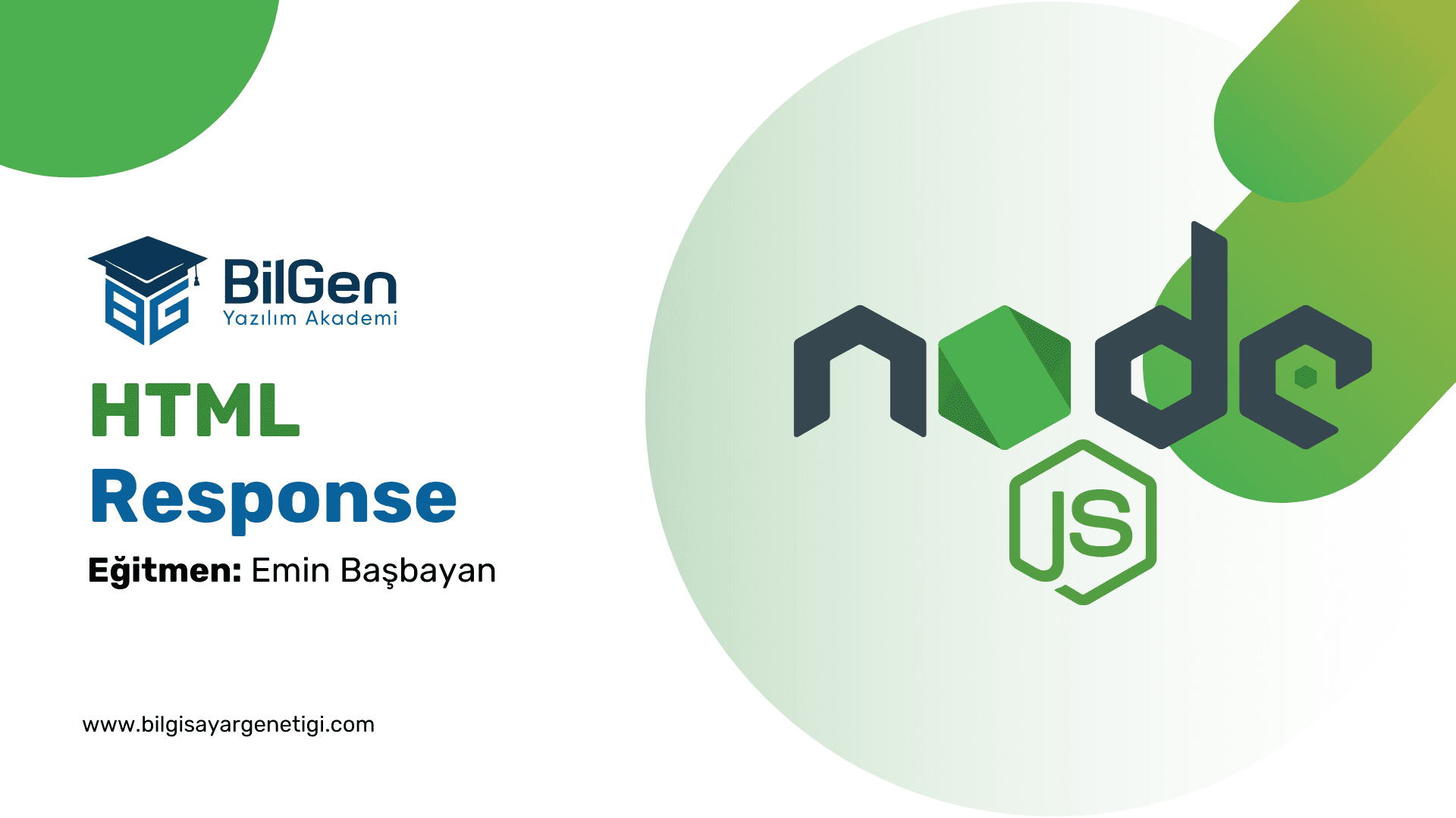 Node.js ile HTML Yanıtı Göndermek