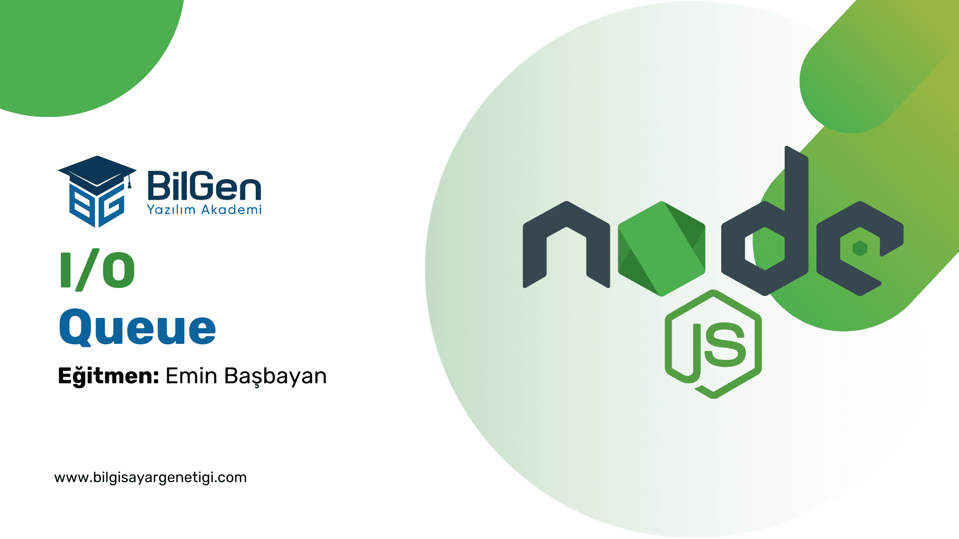 Node.js'de I/O Queue