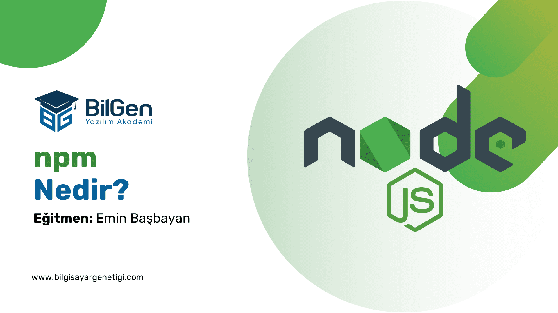 Node.js ve npm: Yazılım Kütüphanesi ve Paket Yöneticisi