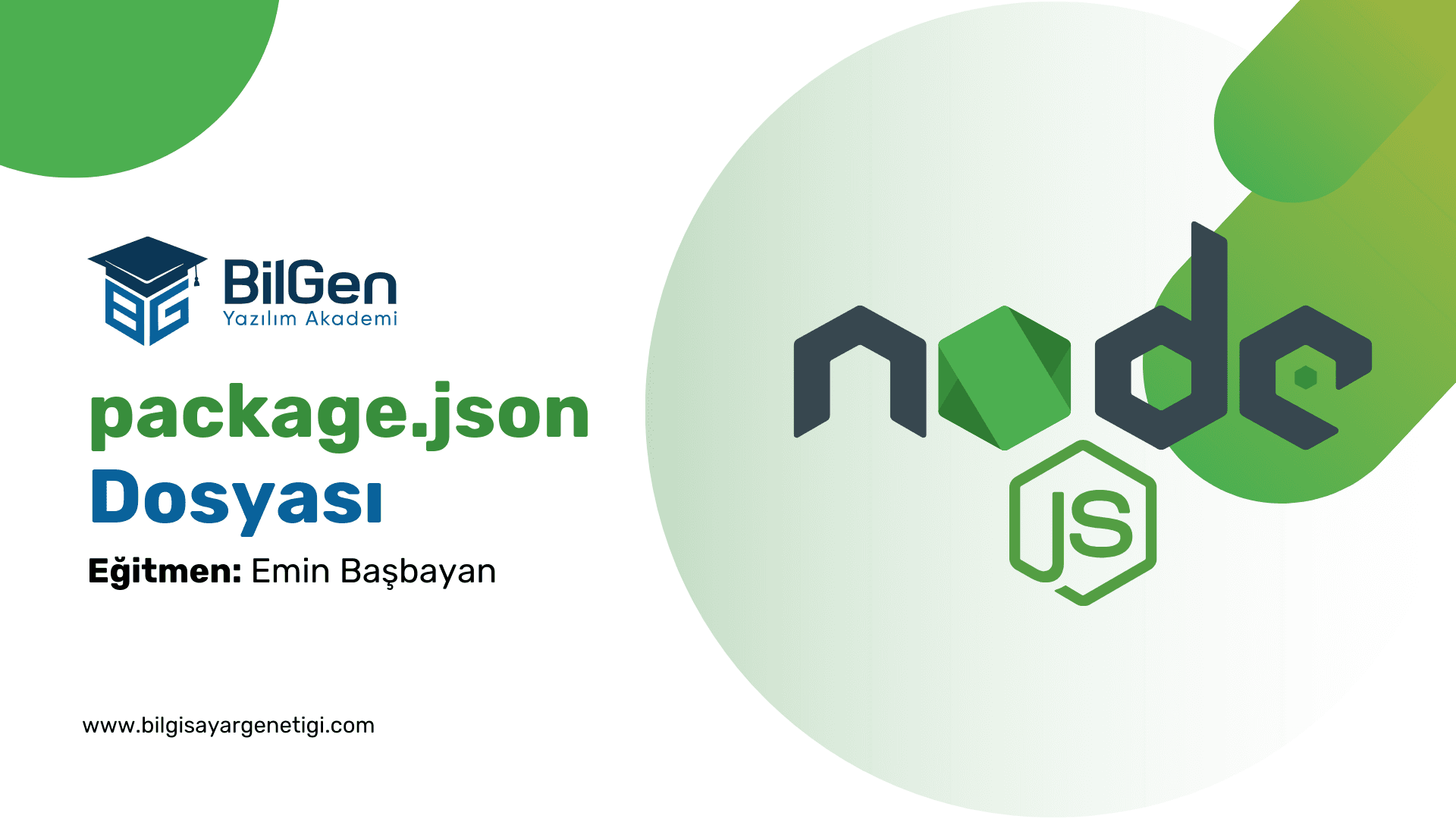package.json Dosyası