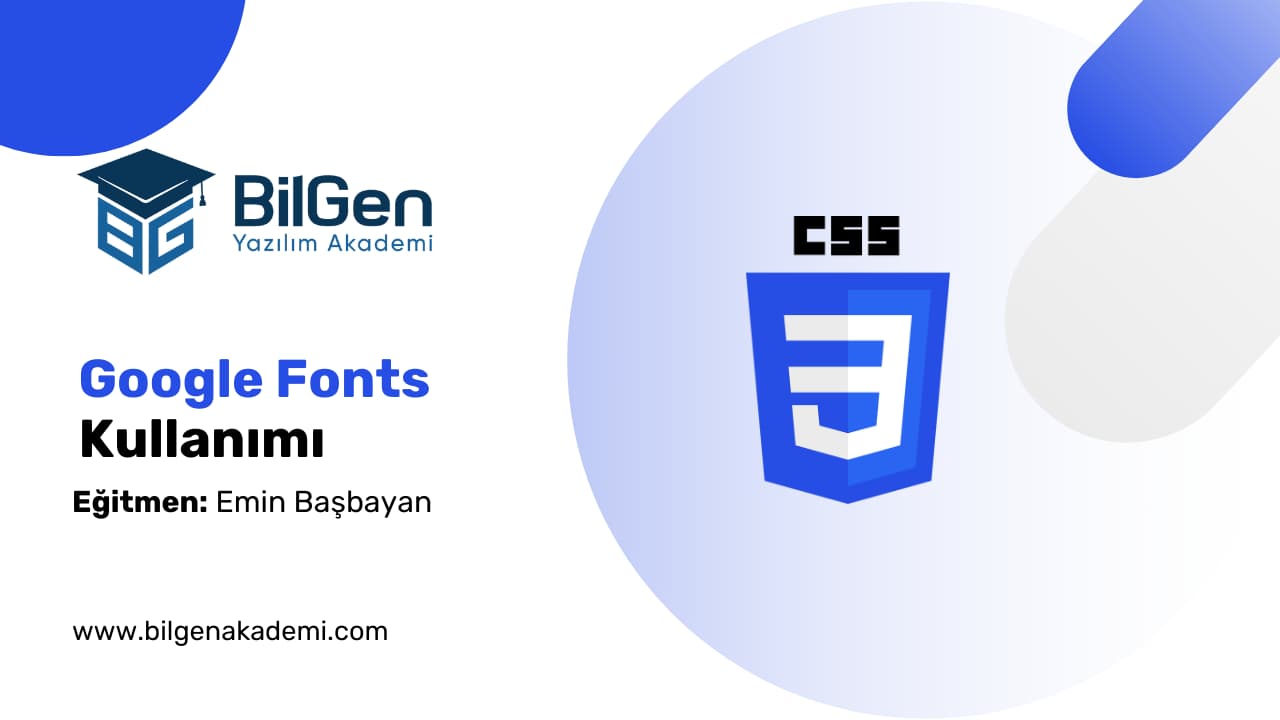 CSS'te Google Fonts Kullanımı