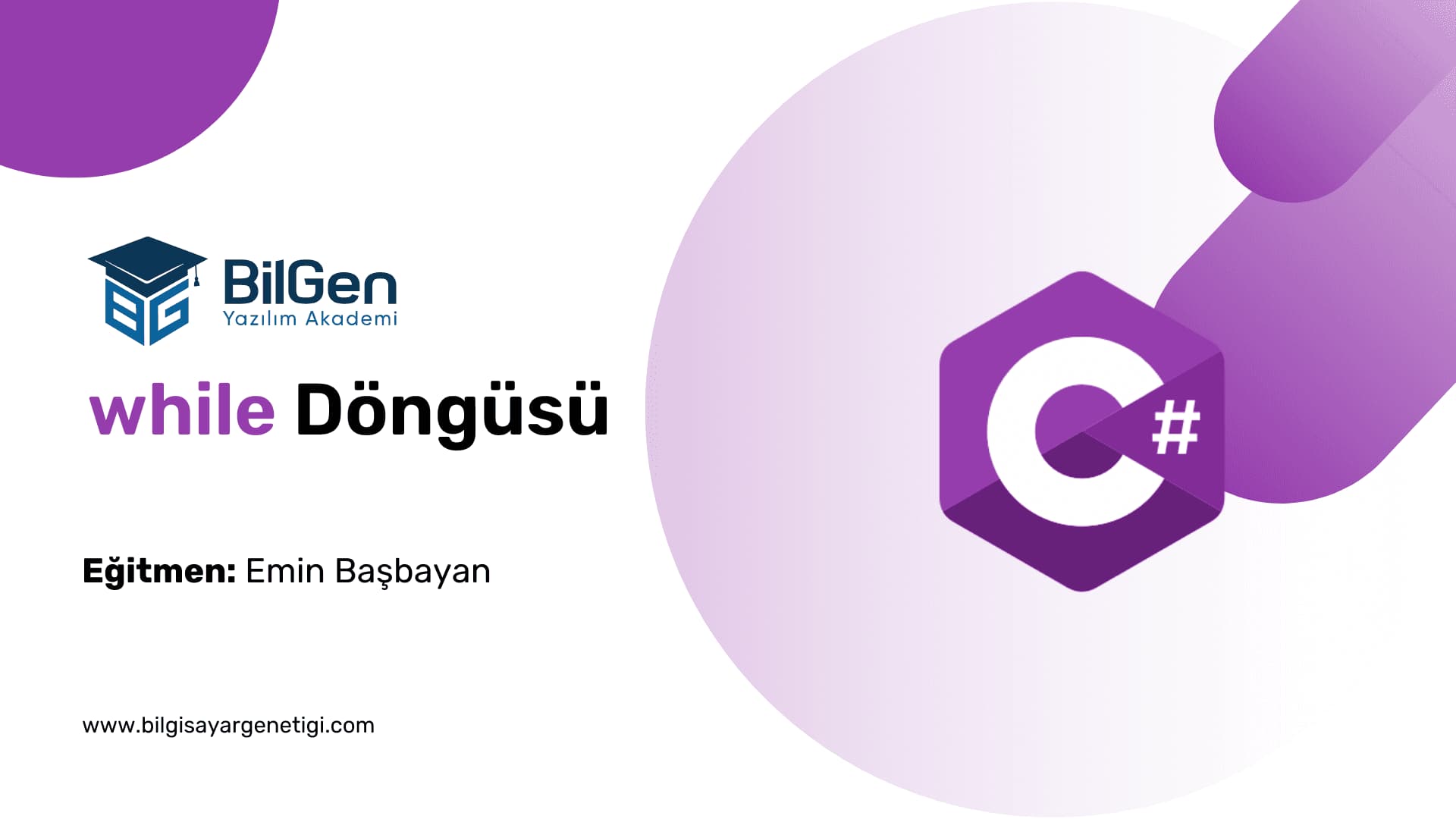 C# ile while Döngüsü