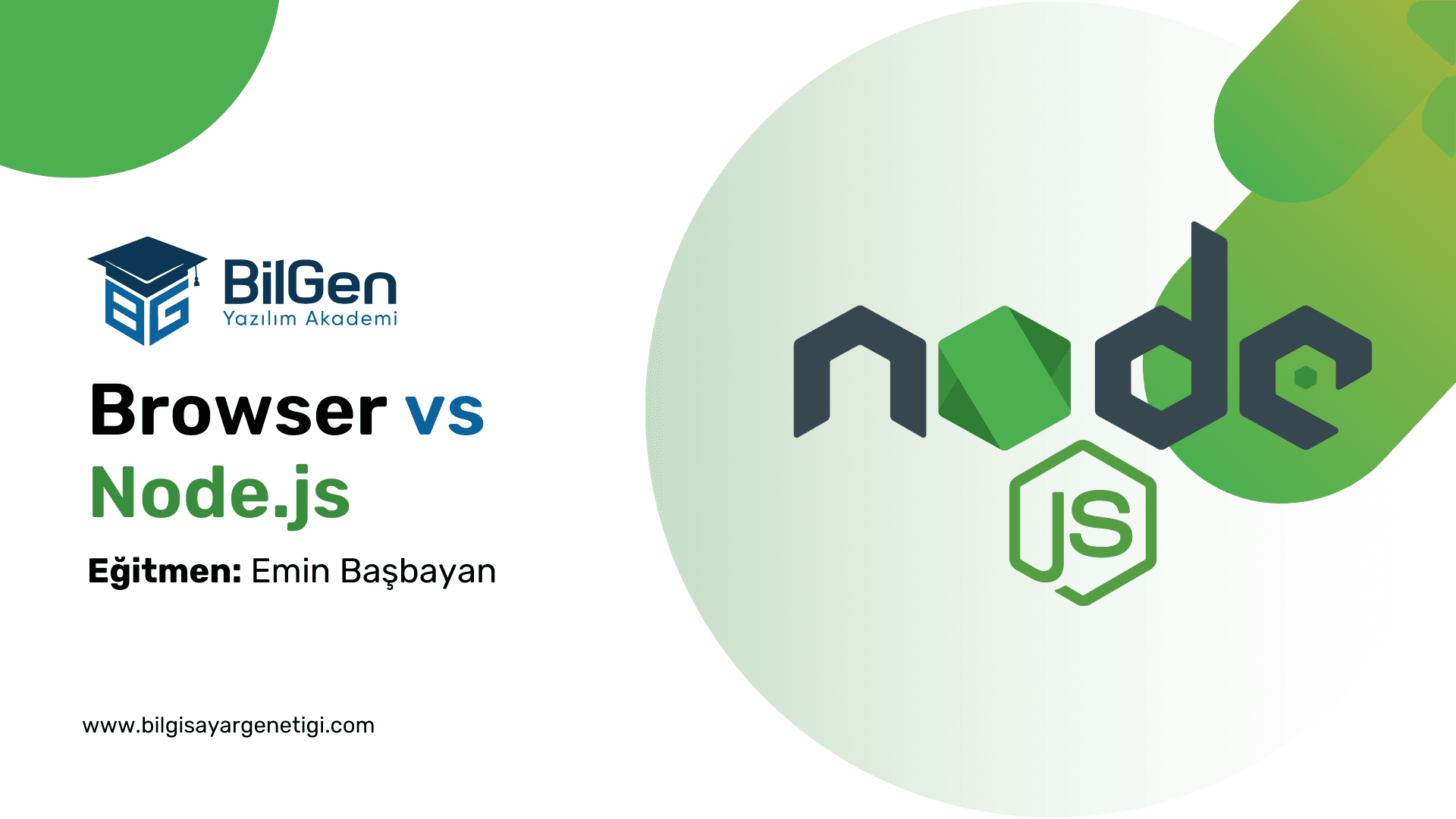 Node.js ve Tarayıcı Arasındaki Farklar