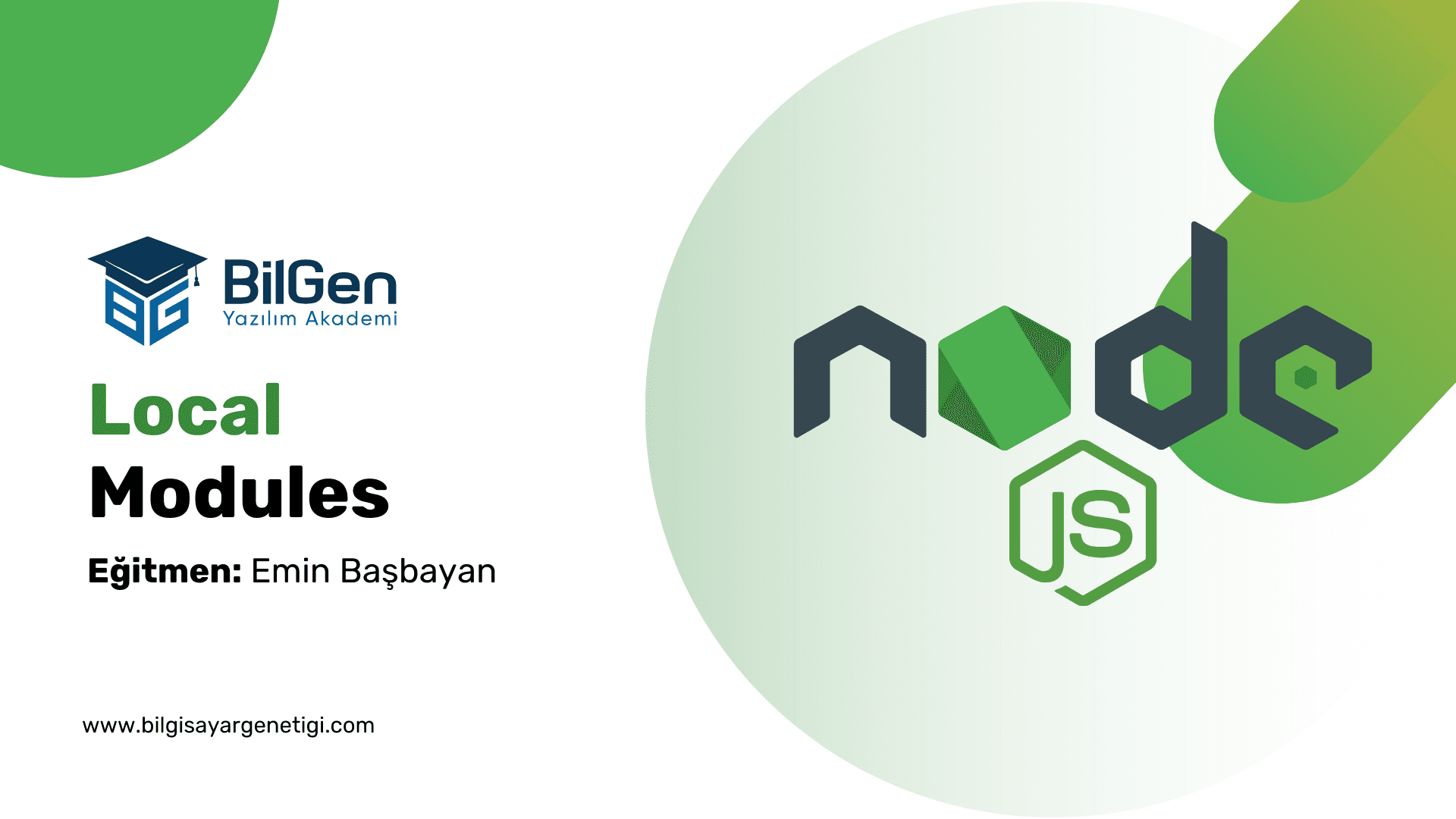 Node.js Yerel (Local) Modüller
