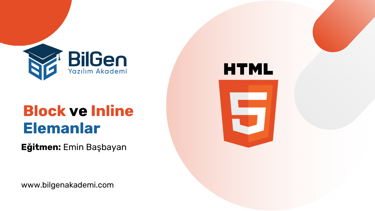 Block ve Inline Elemanlar - Div ve Span Etiketleri