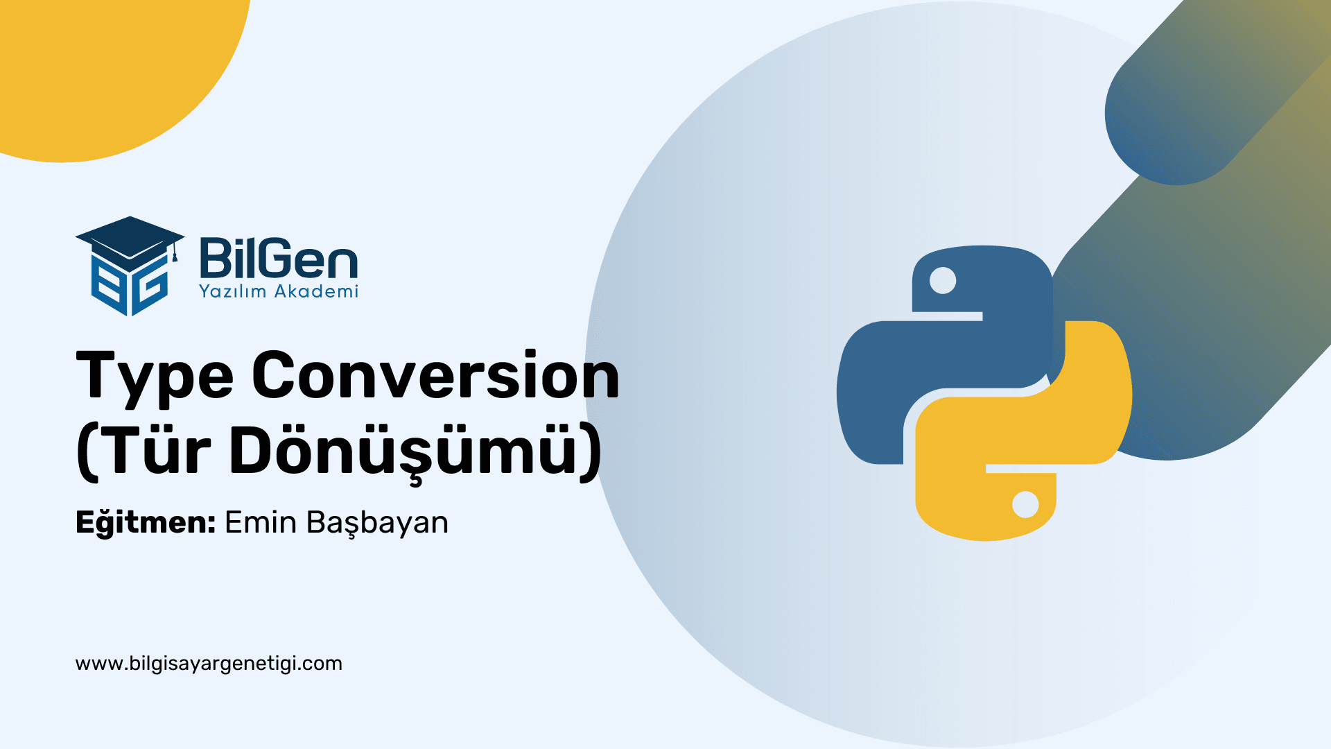 Python'da Tür Dönüşümü: Temeller ve Örnekler