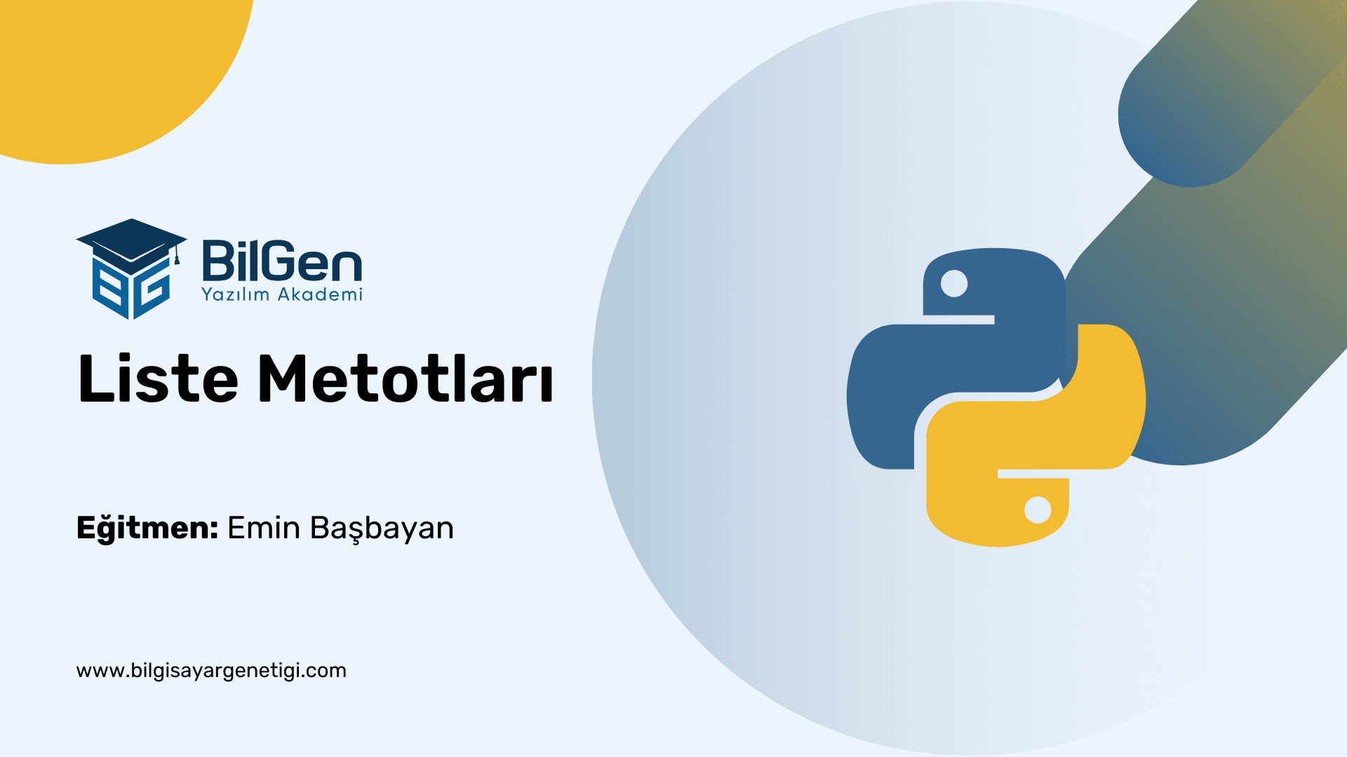 Python'da Liste Metotları: Listeler Üzerinde Etkili İşlemler